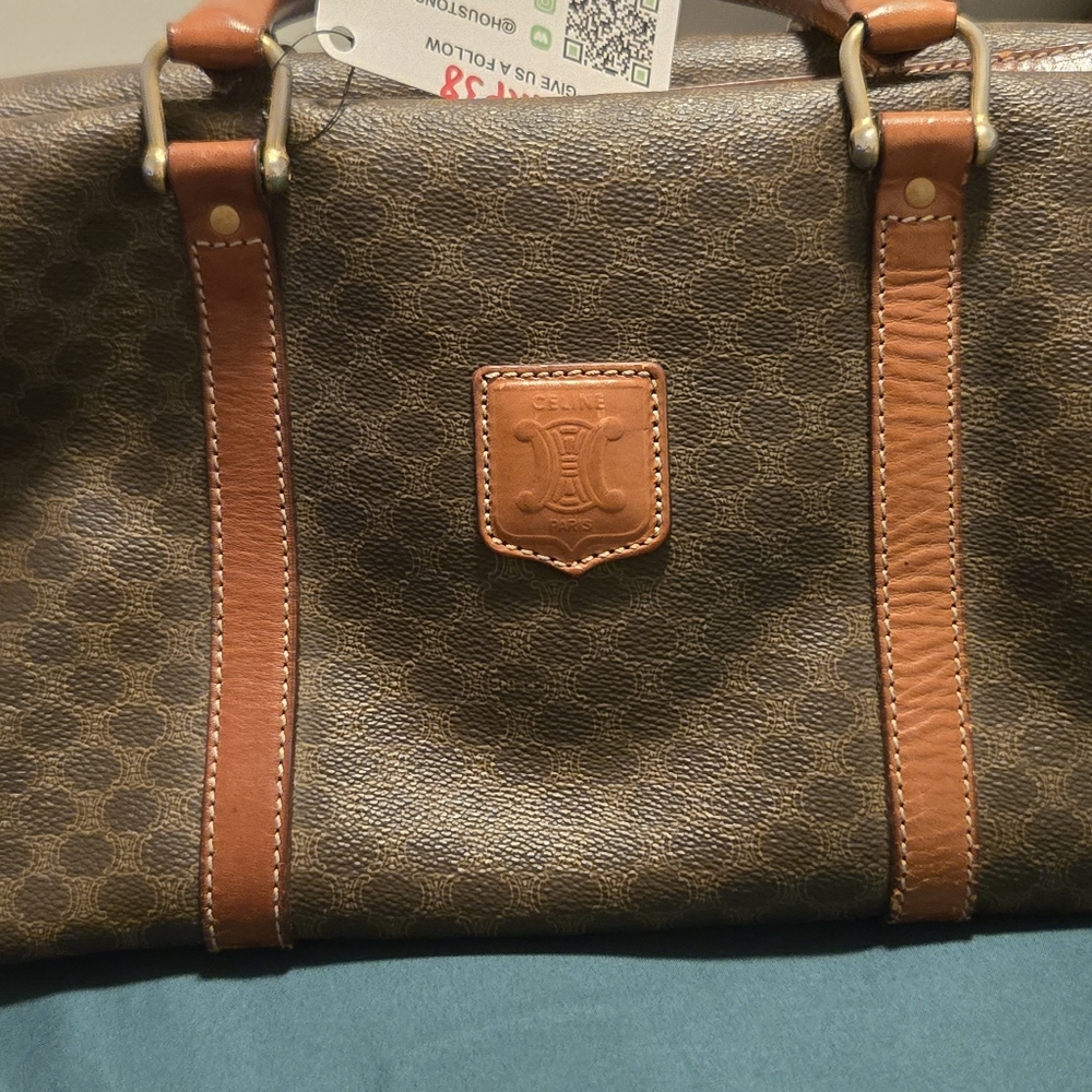 Celine Brown and Tan Tote Bag